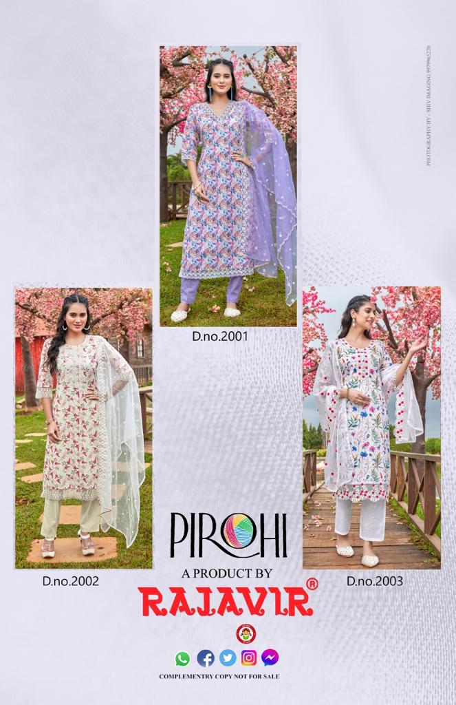 Schiffli Vol 1 By Purohi Digital Printed Readymade Suits